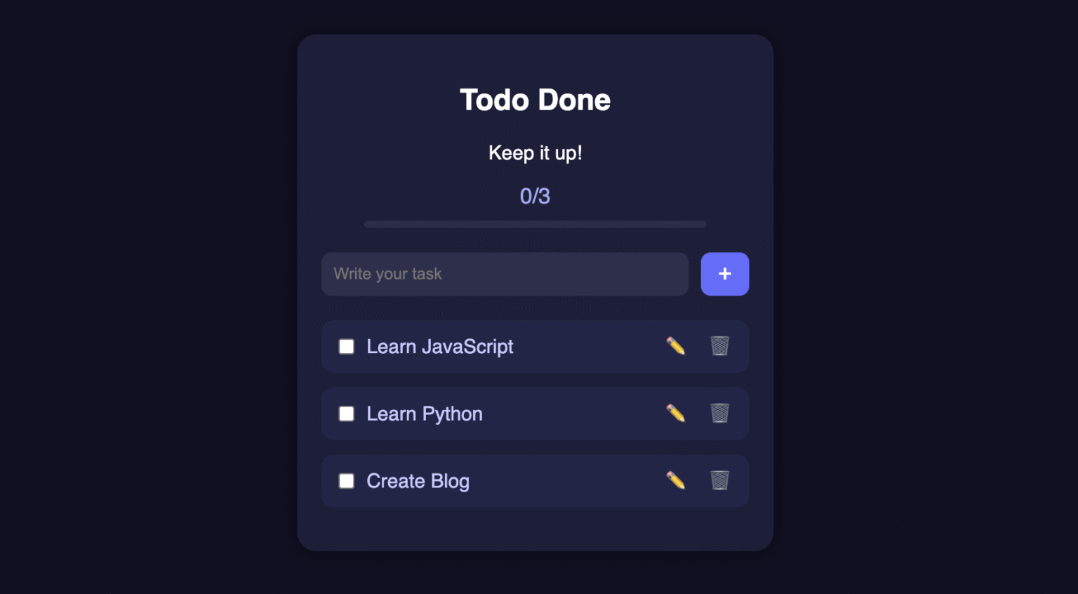 Build Stylish To-Do List App Using JavaScript, Html - Coderglass